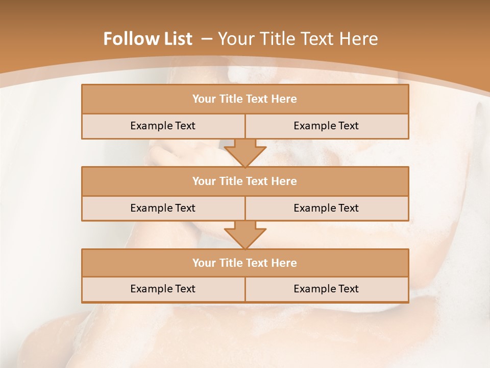 A Woman Sitting In A Bathtub With Foam On Her Feet PowerPoint Template