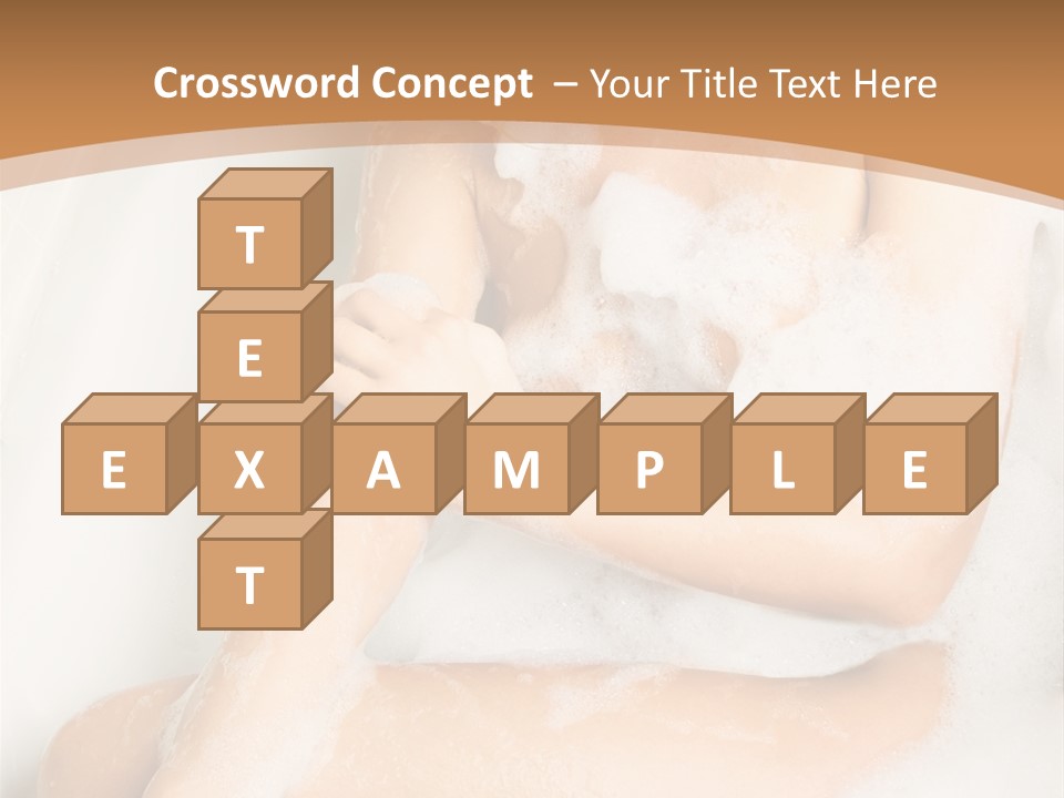 A Woman Sitting In A Bathtub With Foam On Her Feet PowerPoint Template