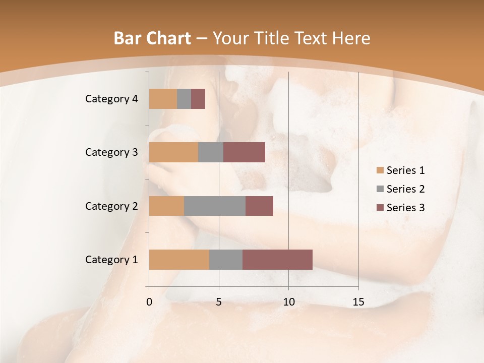 A Woman Sitting In A Bathtub With Foam On Her Feet PowerPoint Template