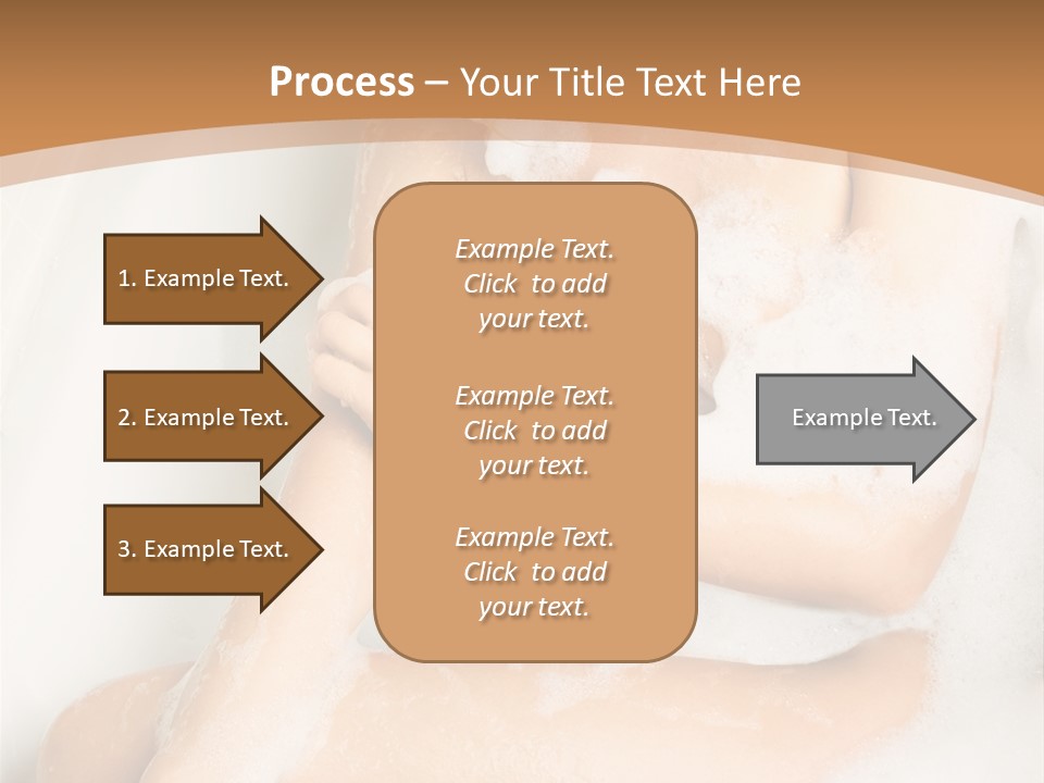 A Woman Sitting In A Bathtub With Foam On Her Feet PowerPoint Template