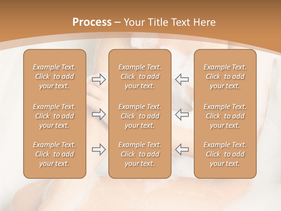 A Woman Sitting In A Bathtub With Foam On Her Feet PowerPoint Template