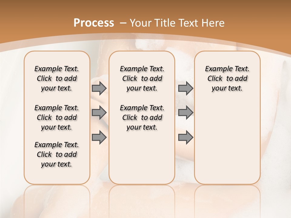 A Woman Sitting In A Bathtub With Foam On Her Feet PowerPoint Template
