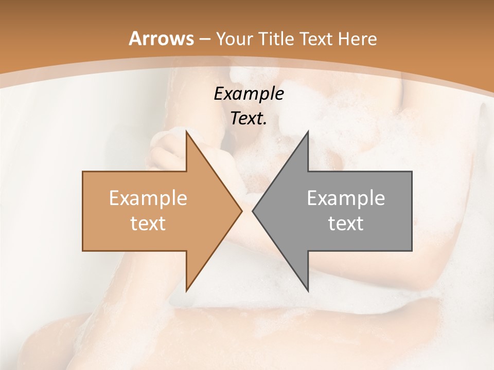 A Woman Sitting In A Bathtub With Foam On Her Feet PowerPoint Template