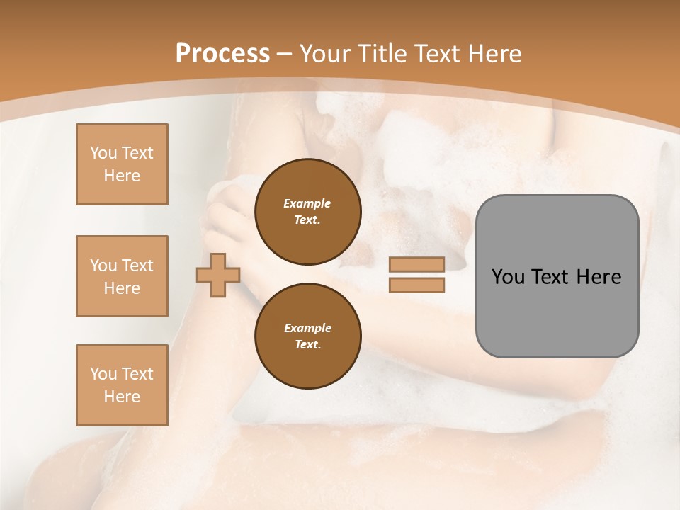 A Woman Sitting In A Bathtub With Foam On Her Feet PowerPoint Template