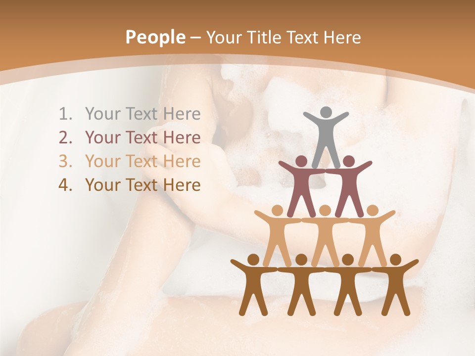 A Woman Sitting In A Bathtub With Foam On Her Feet PowerPoint Template