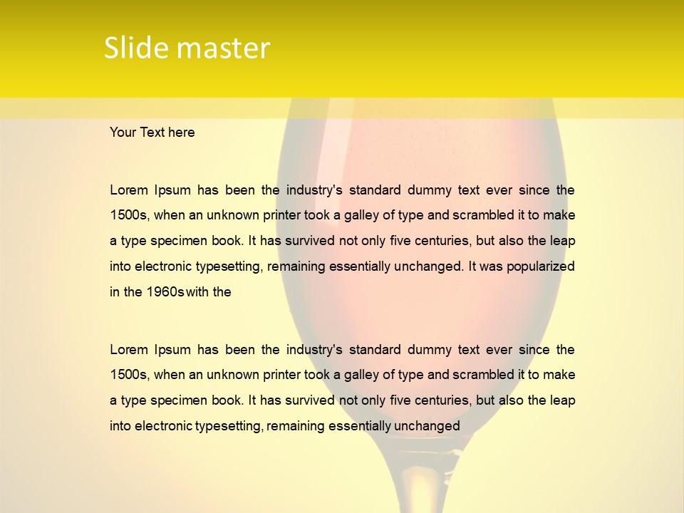Golden White Pub PowerPoint Template