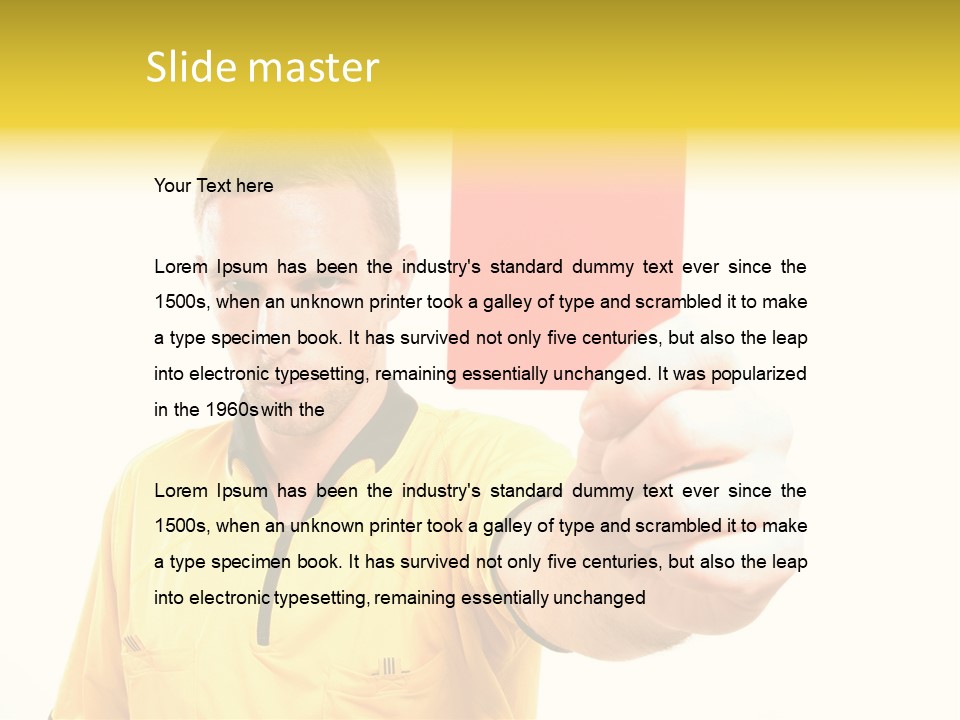 Game Man Win PowerPoint Template