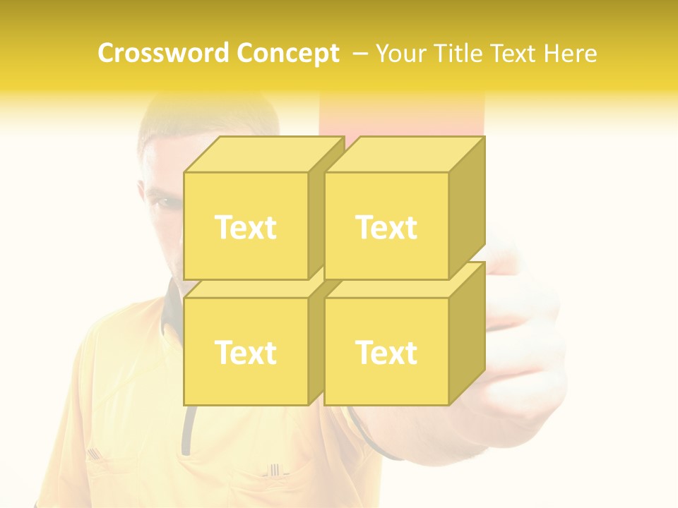 Game Man Win PowerPoint Template