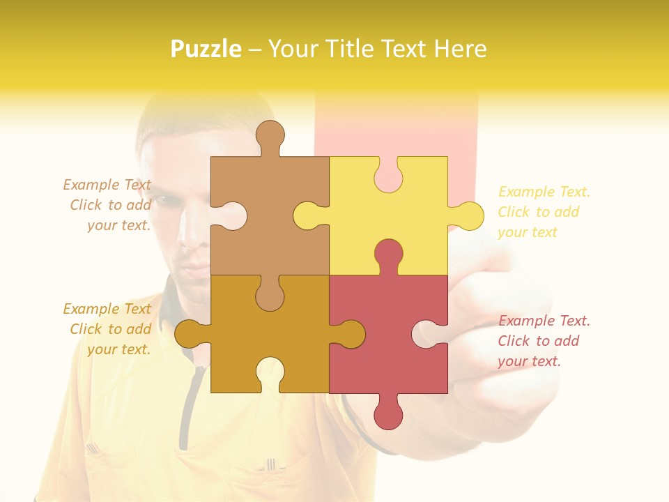 Game Man Win PowerPoint Template