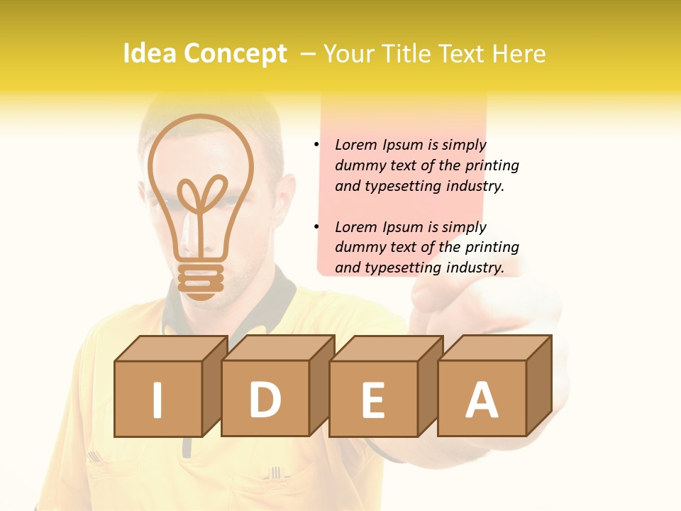 Game Man Win PowerPoint Template