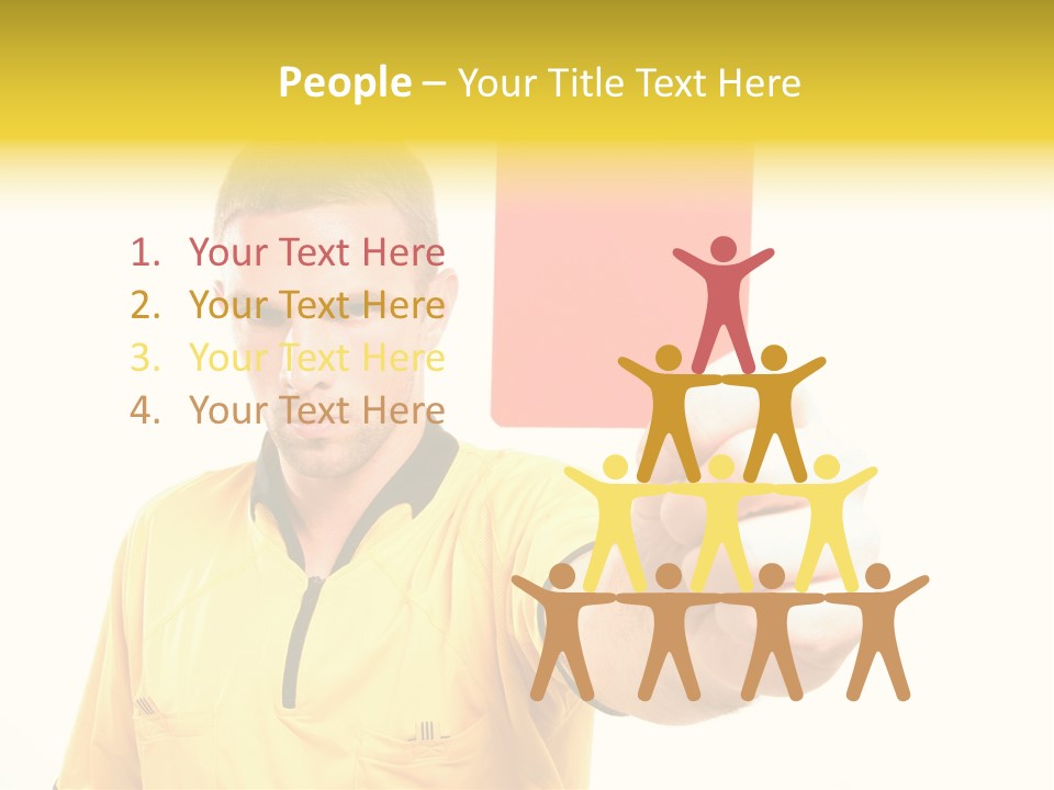 Game Man Win PowerPoint Template