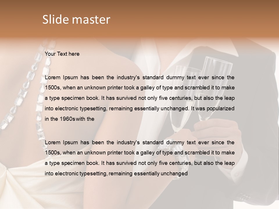 Portrait Event Drinking PowerPoint Template