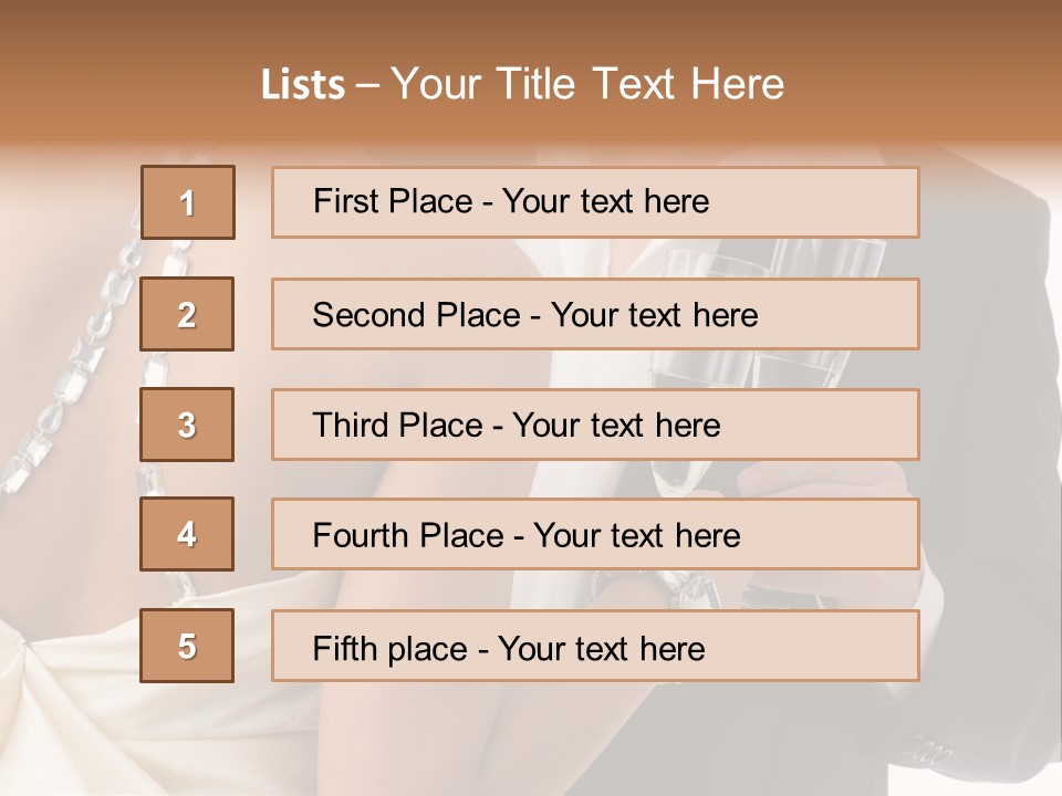 Portrait Event Drinking PowerPoint Template