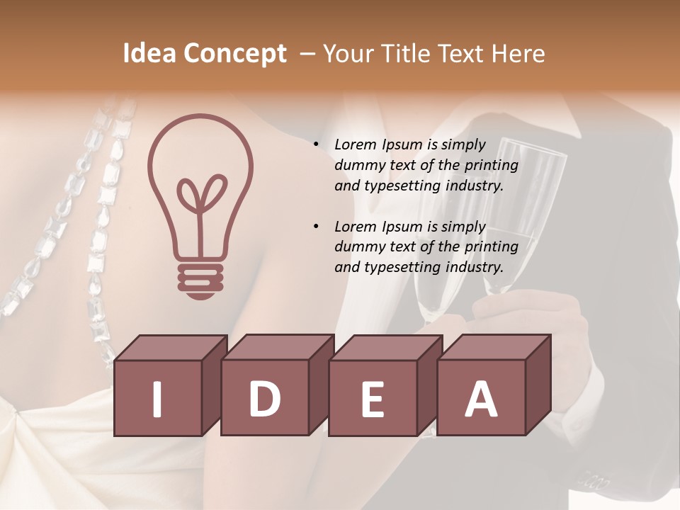 Portrait Event Drinking PowerPoint Template