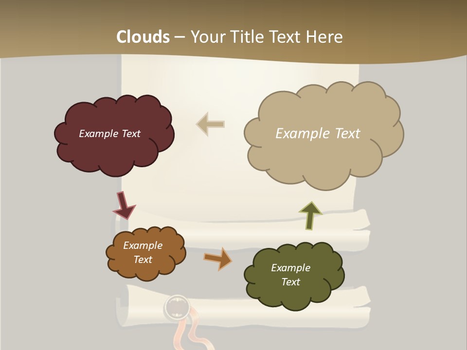 Manuscript Currency Background PowerPoint Template