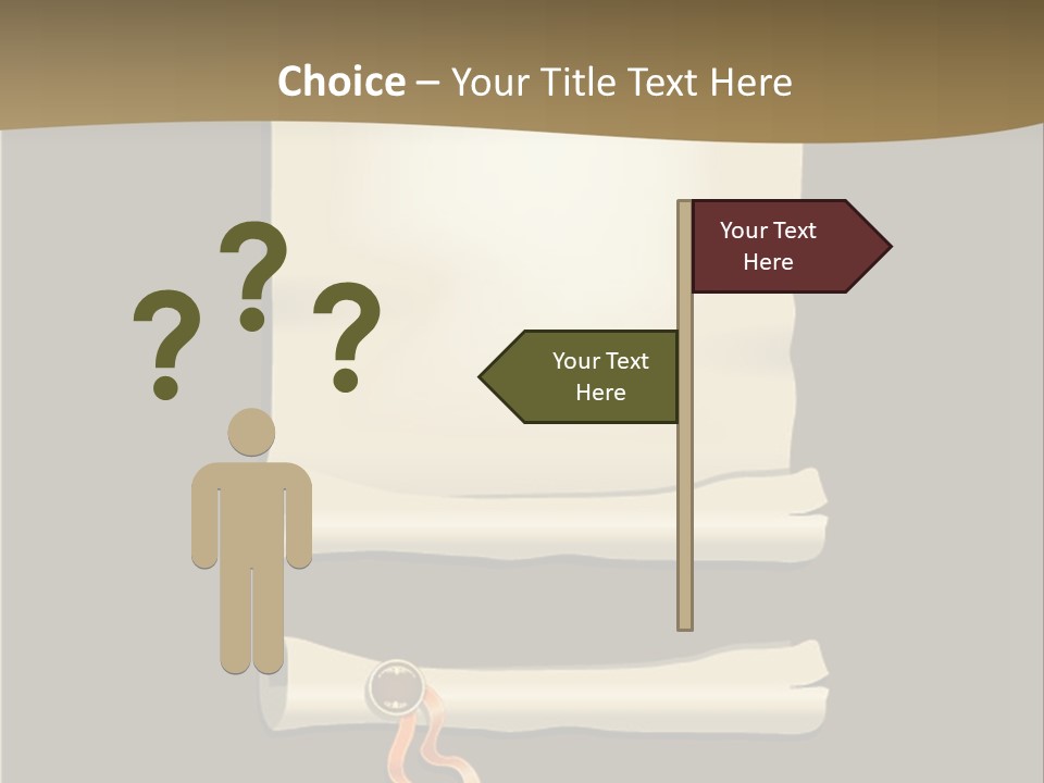 Manuscript Currency Background PowerPoint Template