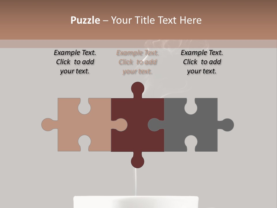 A Cup Of Coffee With Steam Coming Out Of It PowerPoint Template