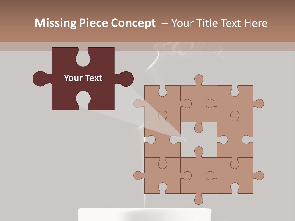 A Cup Of Coffee With Steam Coming Out Of It PowerPoint Template