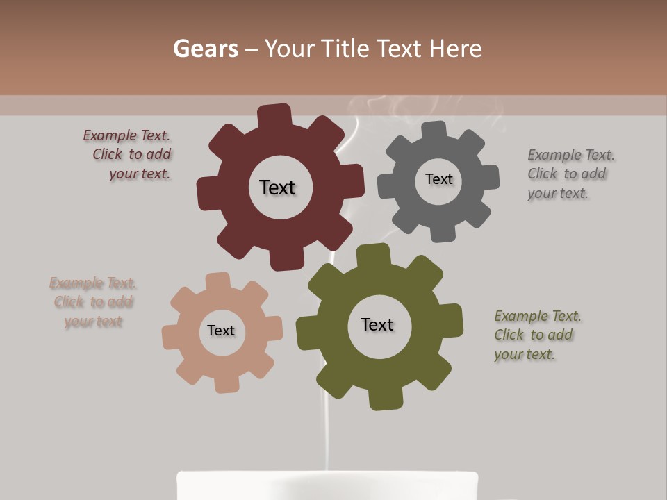 A Cup Of Coffee With Steam Coming Out Of It PowerPoint Template