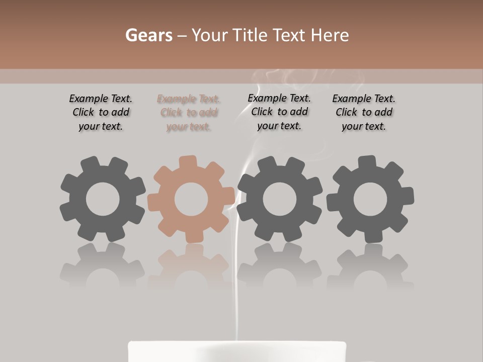 A Cup Of Coffee With Steam Coming Out Of It PowerPoint Template