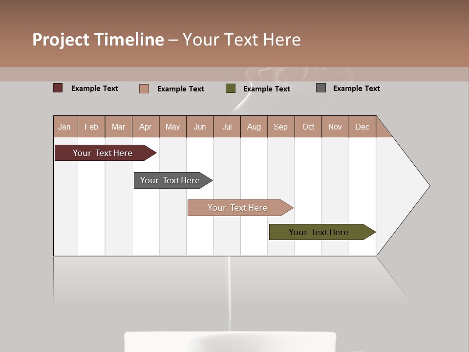A Cup Of Coffee With Steam Coming Out Of It PowerPoint Template
