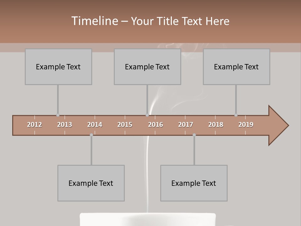 A Cup Of Coffee With Steam Coming Out Of It PowerPoint Template
