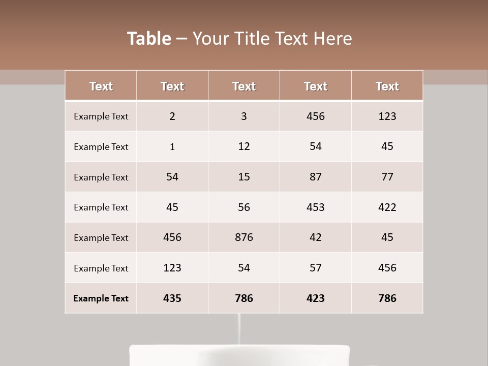 A Cup Of Coffee With Steam Coming Out Of It PowerPoint Template