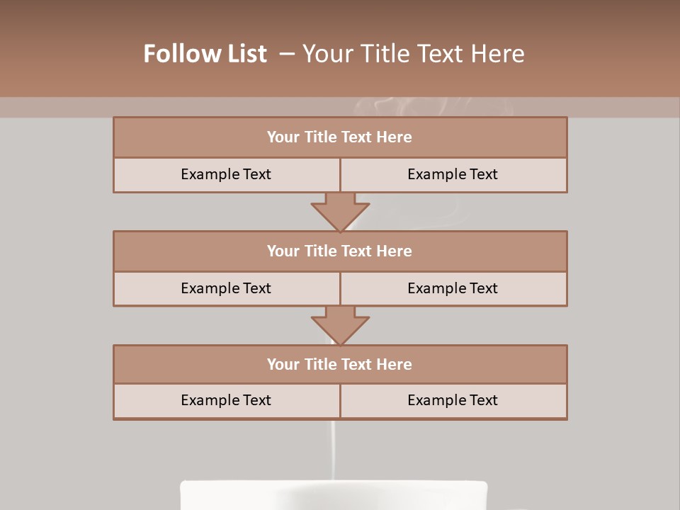 A Cup Of Coffee With Steam Coming Out Of It PowerPoint Template