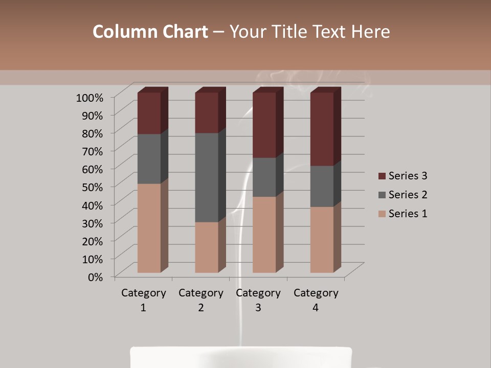 A Cup Of Coffee With Steam Coming Out Of It PowerPoint Template
