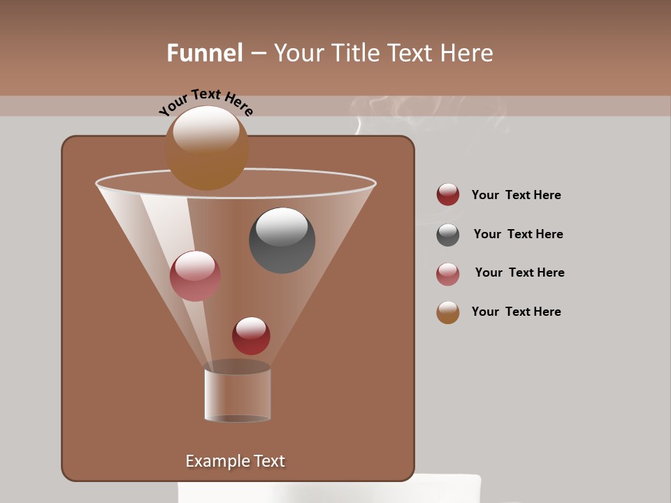 A Cup Of Coffee With Steam Coming Out Of It PowerPoint Template
