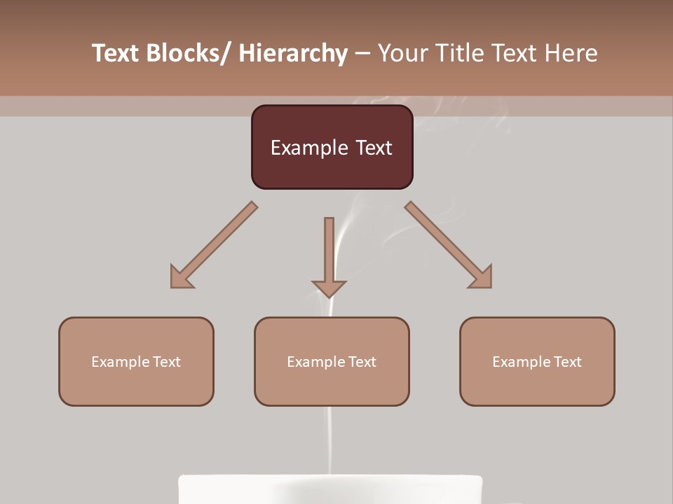 A Cup Of Coffee With Steam Coming Out Of It PowerPoint Template