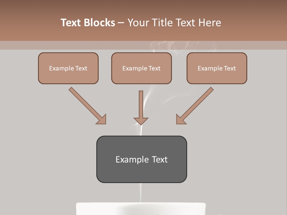 A Cup Of Coffee With Steam Coming Out Of It PowerPoint Template