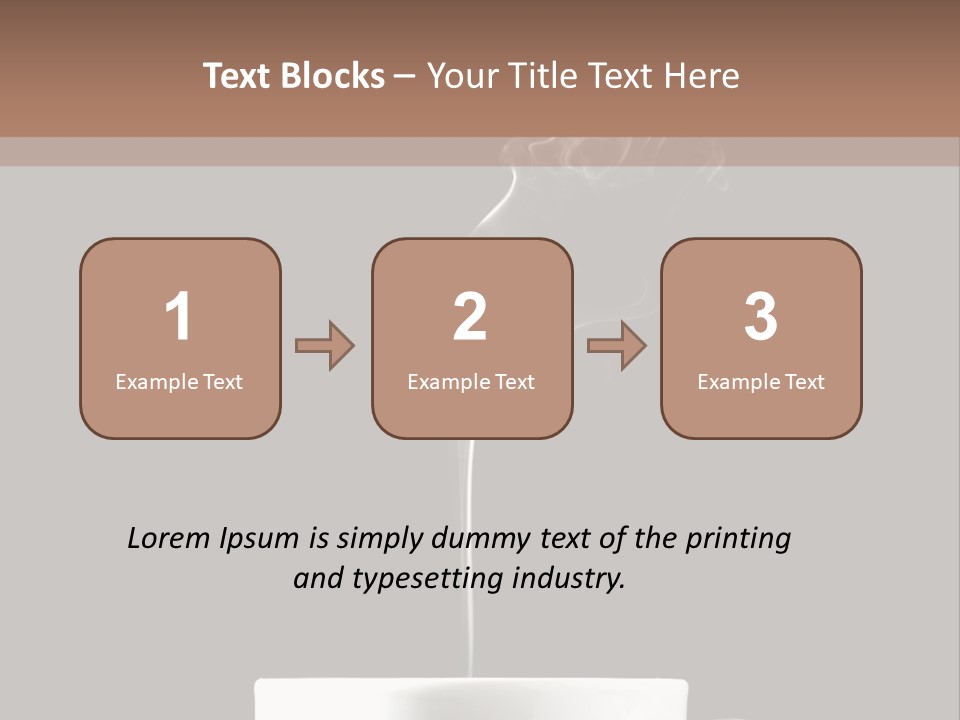 A Cup Of Coffee With Steam Coming Out Of It PowerPoint Template