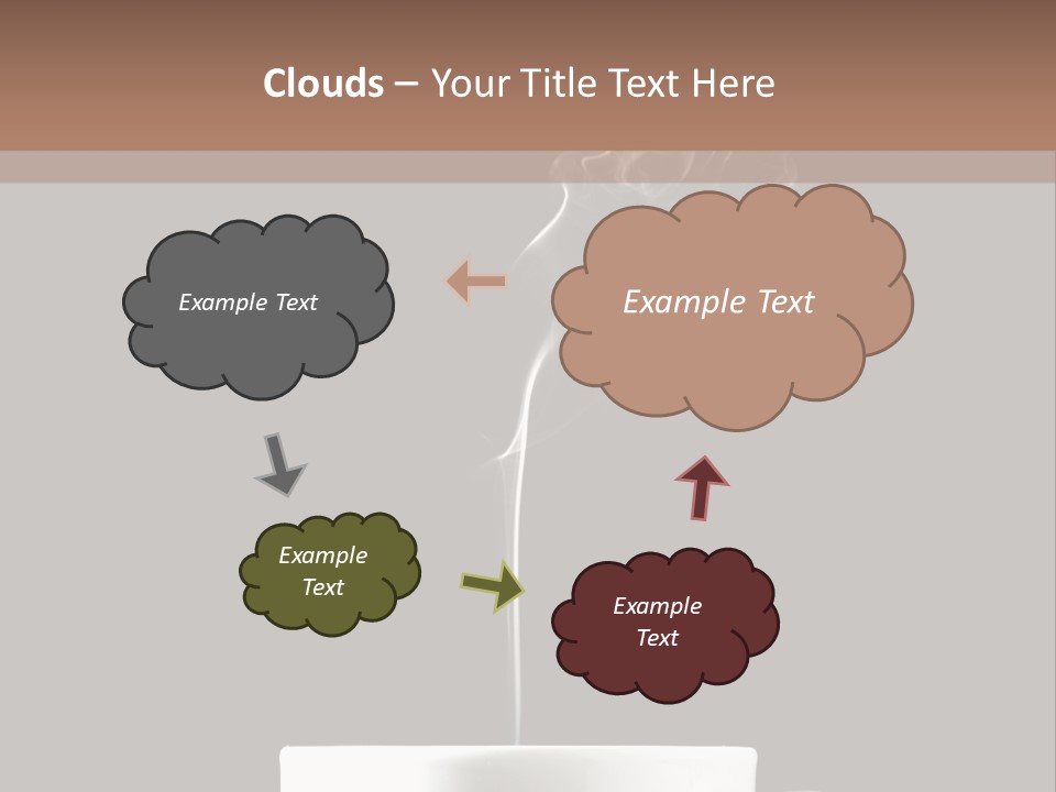A Cup Of Coffee With Steam Coming Out Of It PowerPoint Template
