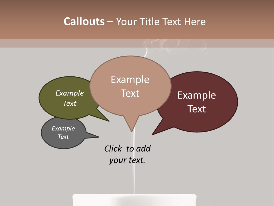 A Cup Of Coffee With Steam Coming Out Of It PowerPoint Template