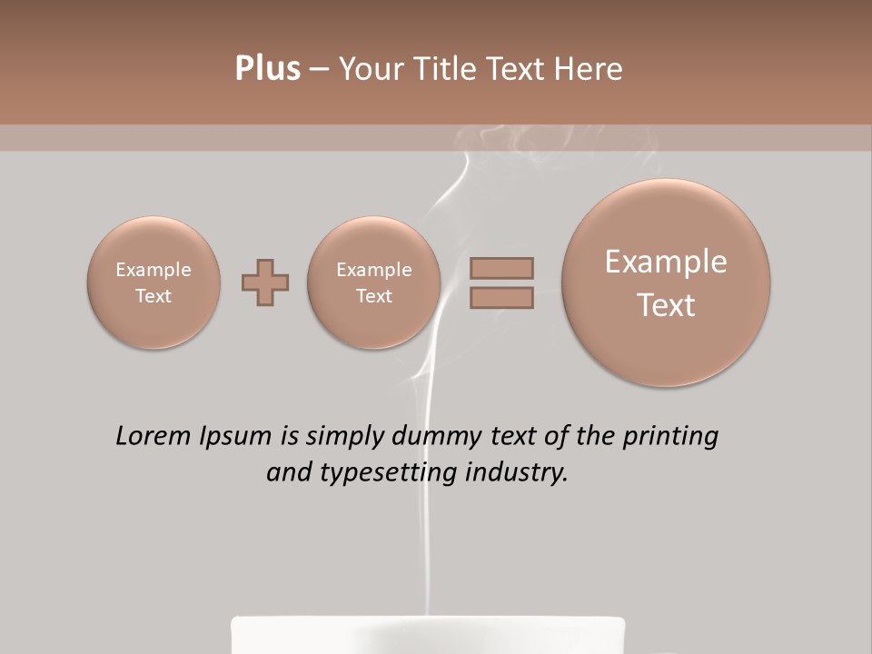 A Cup Of Coffee With Steam Coming Out Of It PowerPoint Template