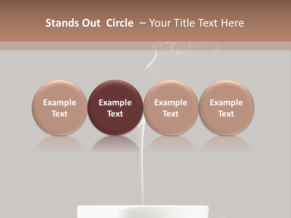 A Cup Of Coffee With Steam Coming Out Of It PowerPoint Template