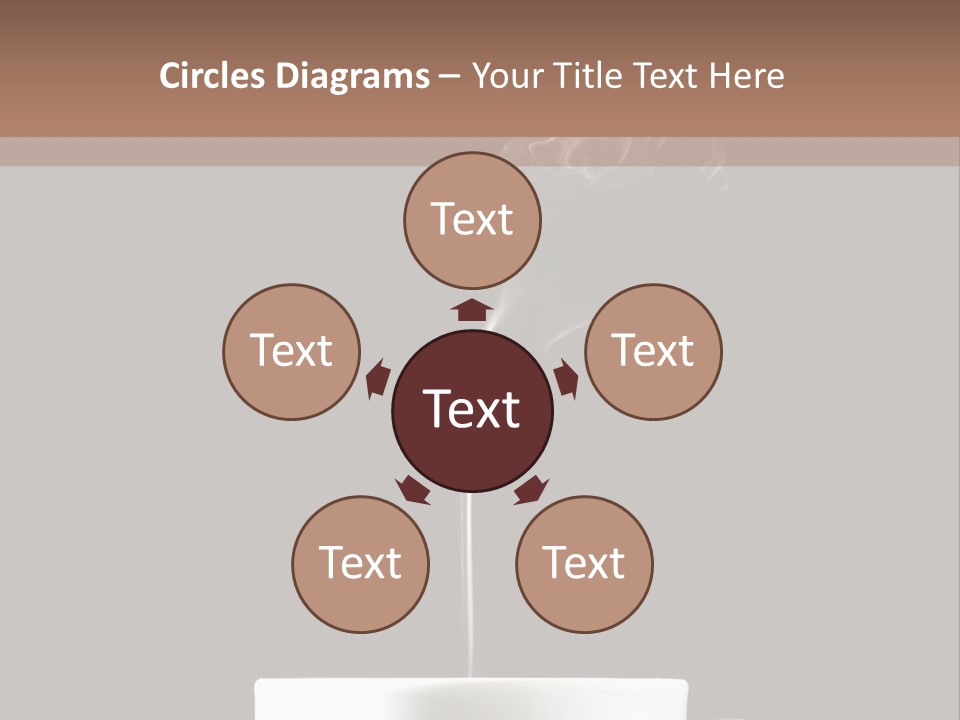 A Cup Of Coffee With Steam Coming Out Of It PowerPoint Template