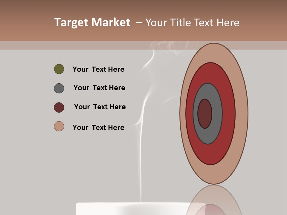 A Cup Of Coffee With Steam Coming Out Of It PowerPoint Template