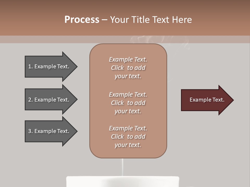 A Cup Of Coffee With Steam Coming Out Of It PowerPoint Template