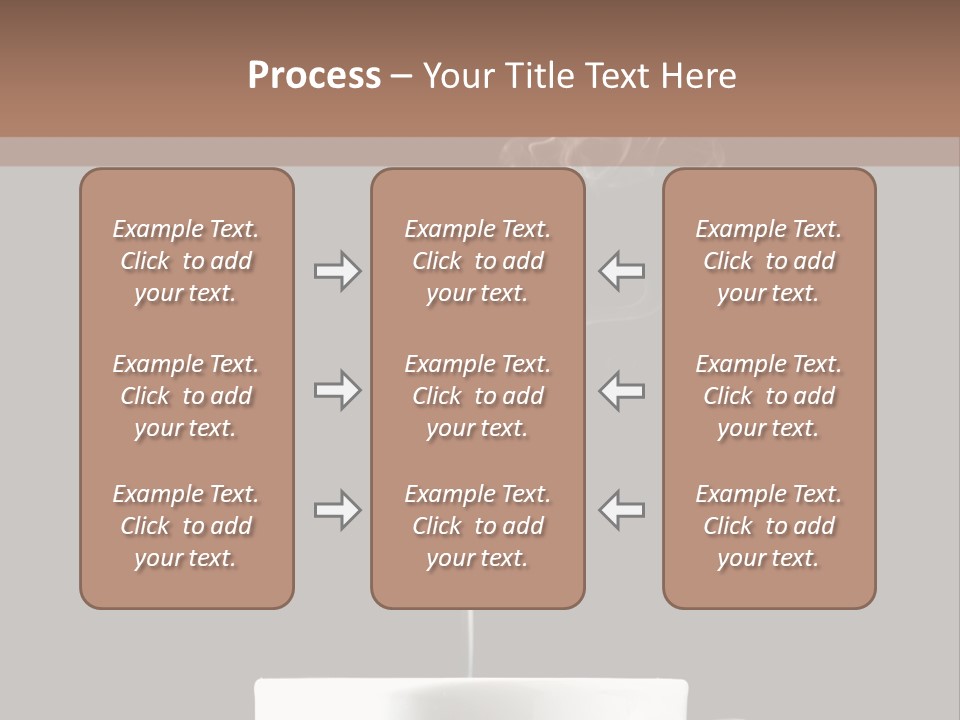 A Cup Of Coffee With Steam Coming Out Of It PowerPoint Template