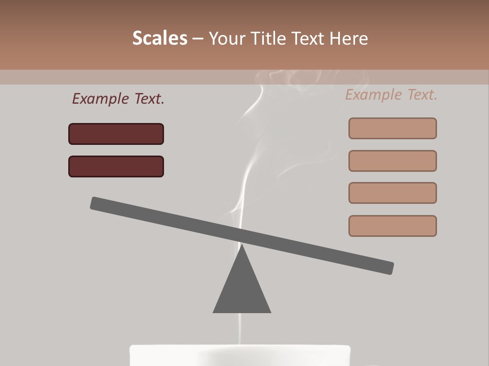 A Cup Of Coffee With Steam Coming Out Of It PowerPoint Template