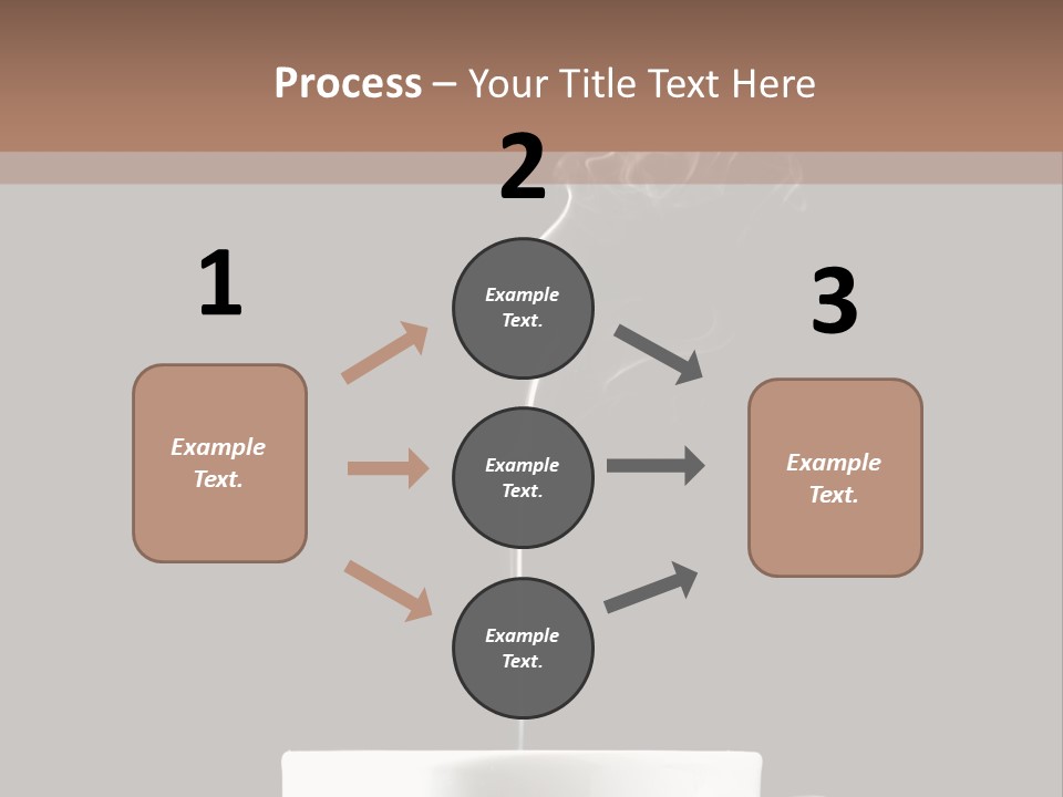 A Cup Of Coffee With Steam Coming Out Of It PowerPoint Template