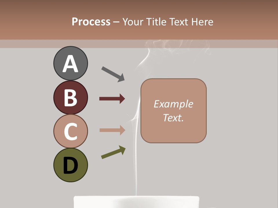 A Cup Of Coffee With Steam Coming Out Of It PowerPoint Template