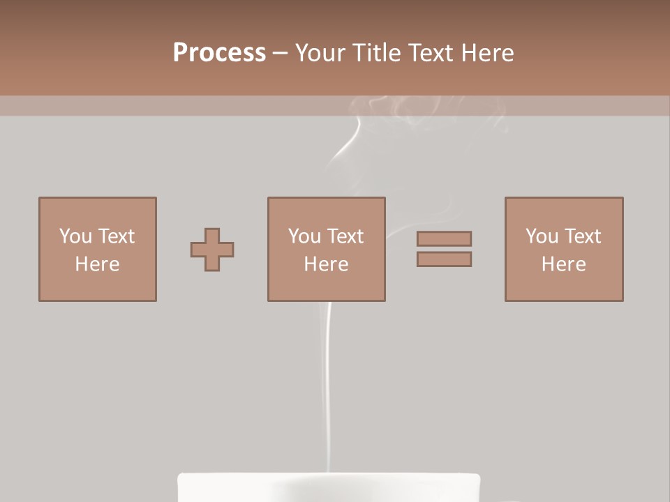 A Cup Of Coffee With Steam Coming Out Of It PowerPoint Template