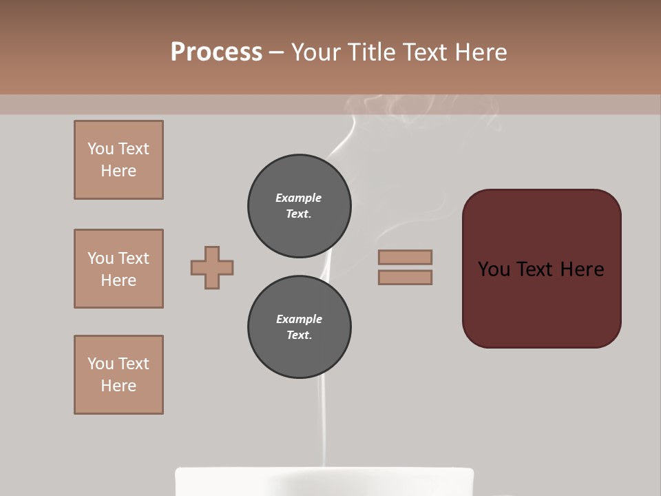A Cup Of Coffee With Steam Coming Out Of It PowerPoint Template