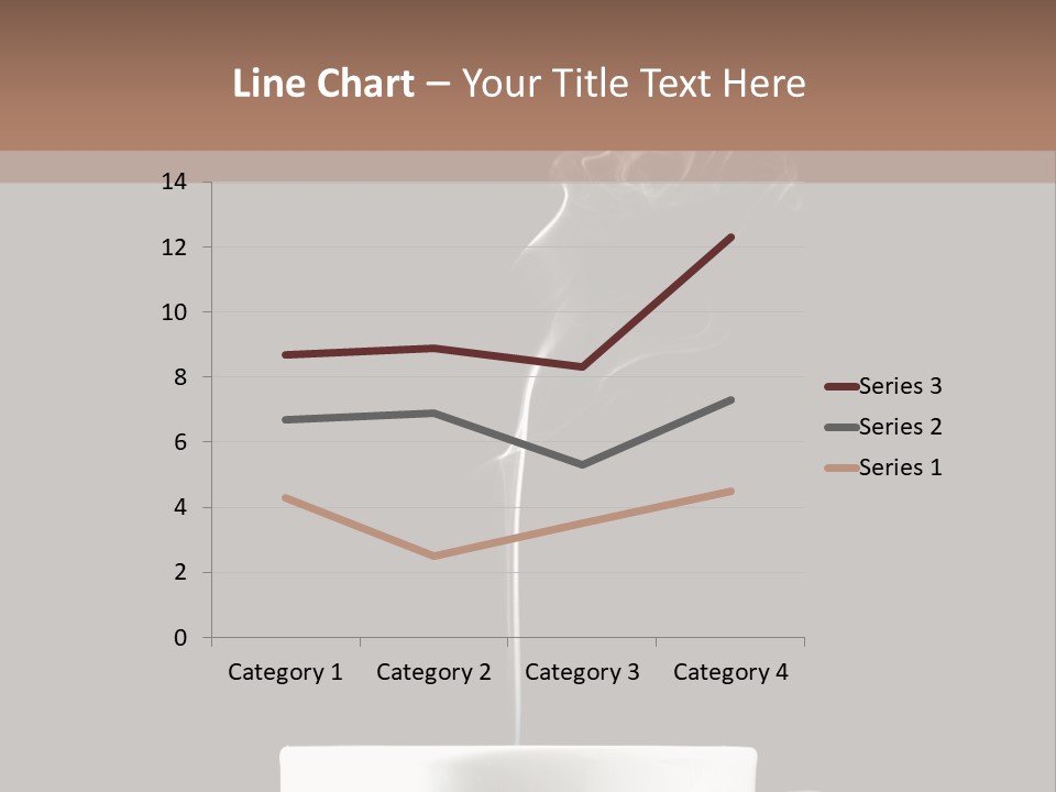 A Cup Of Coffee With Steam Coming Out Of It PowerPoint Template