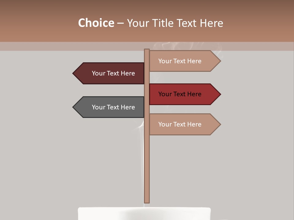 A Cup Of Coffee With Steam Coming Out Of It PowerPoint Template