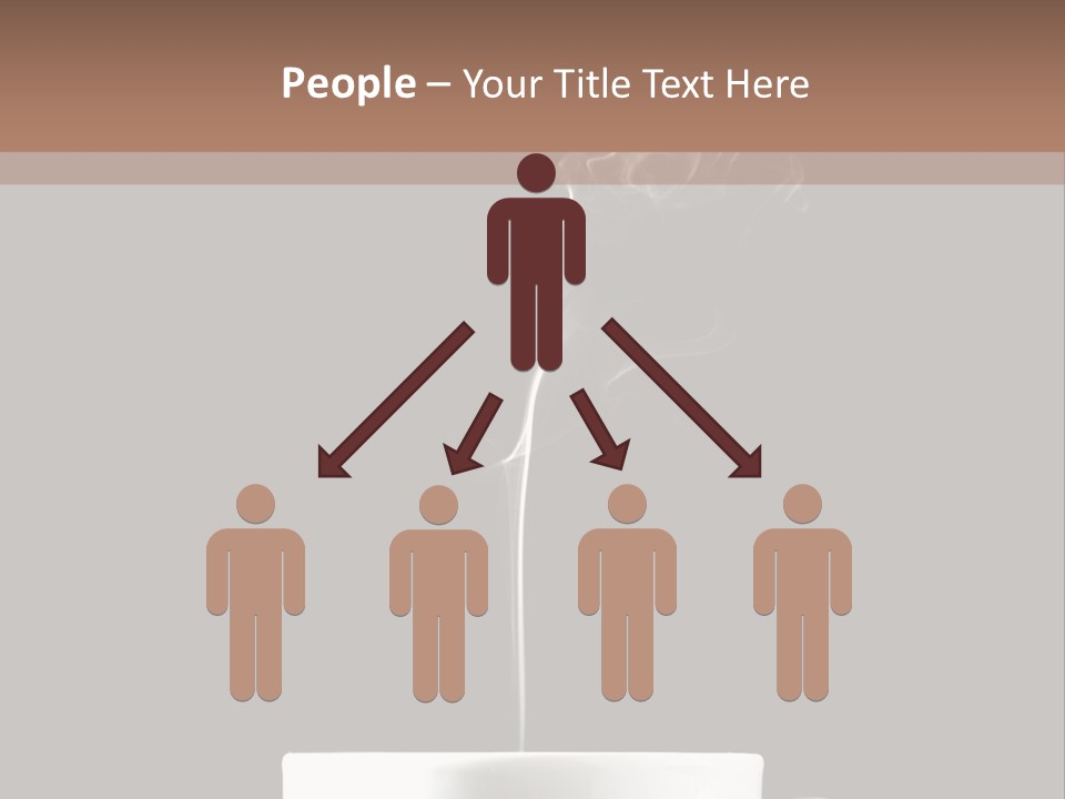 A Cup Of Coffee With Steam Coming Out Of It PowerPoint Template