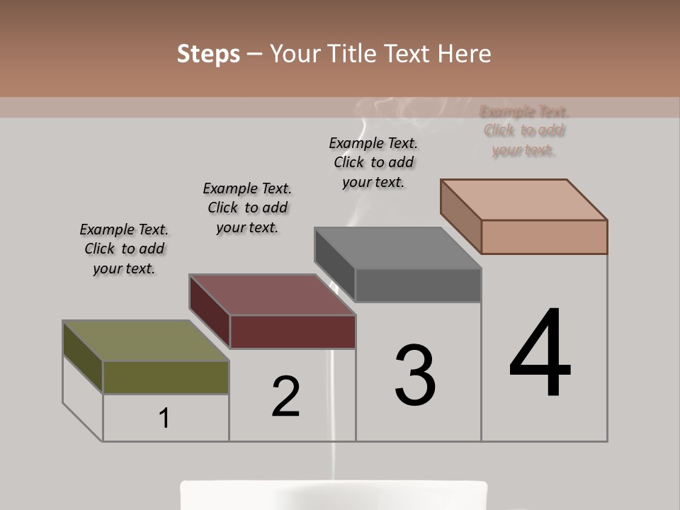 A Cup Of Coffee With Steam Coming Out Of It PowerPoint Template